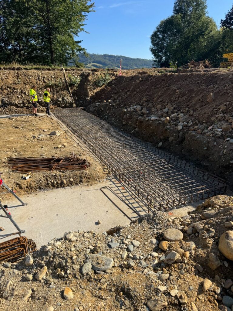 Projektu vystuže bazénu v Rapotíně